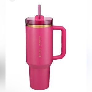 Stanley x Starbucks 2024 Holiday Berry Glitter Pink h2.0 flowstate quencher
